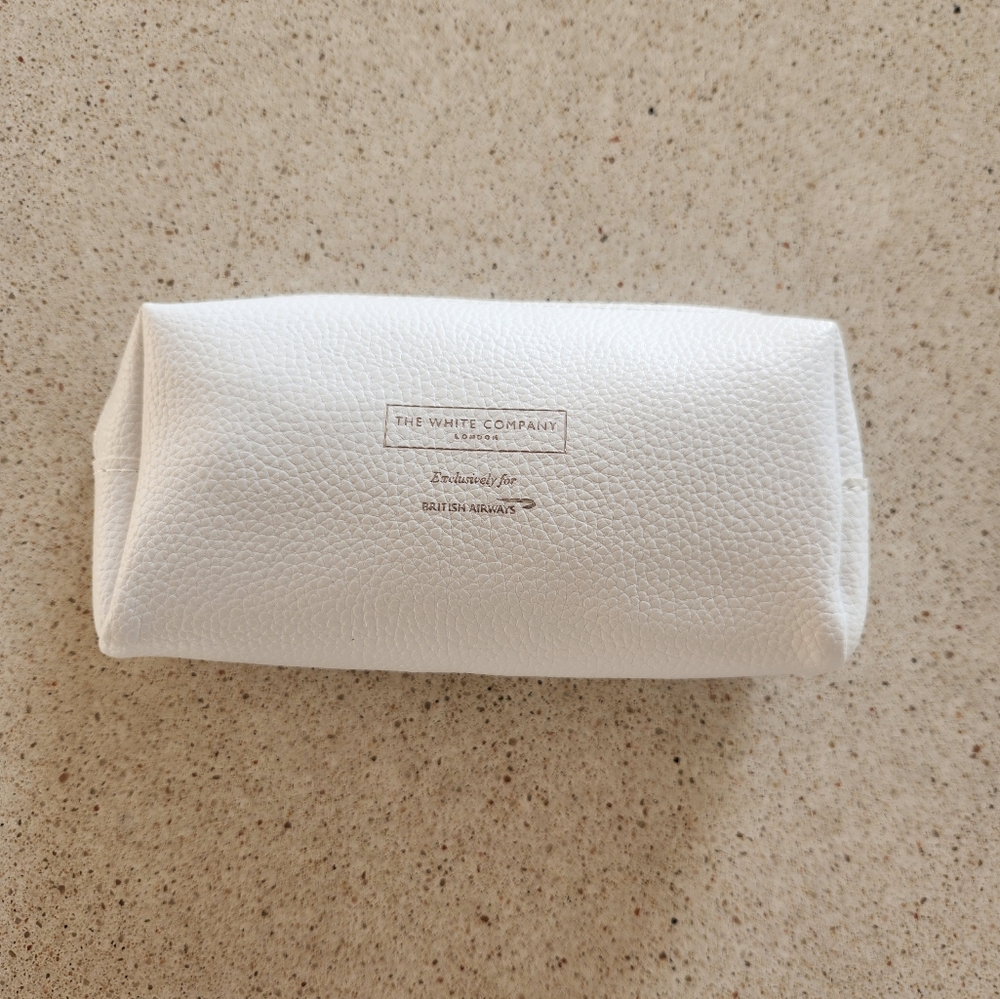 The White Company London X British Airways Business Class amenity kit WHITE